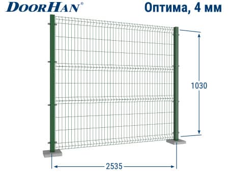 Купить 3Д сетку ДорХан 2535×1030 мм в Екатеринбурге от 1567 руб.